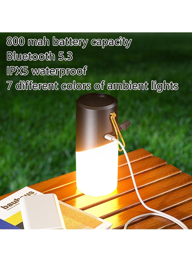 Zikra Portable Bluetooth Speaker, 7 Preset Light Modes, Bluetooth 5.3, IPX5 Waterproof, 20m Long Range, Perfect for Camping, Hiking, Mountaineering, Outdoor Activities and Cycling - Image 3