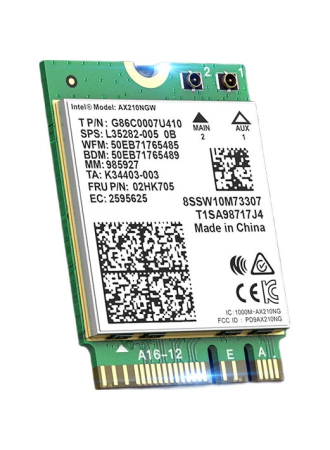 Edup Ax210 Network Card Laptop, Wifi6 Module, Gigabit Triple-Band 5374M, Laptop Built-In Wireless Network Card, M2 Interface, Wifi Signal, Wireless Receiver, Bluetooth 5.3 - Image 1