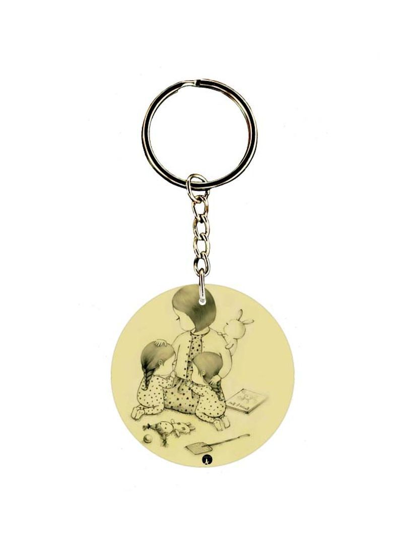 RKN Cartoon Printed Double Sided Keychain