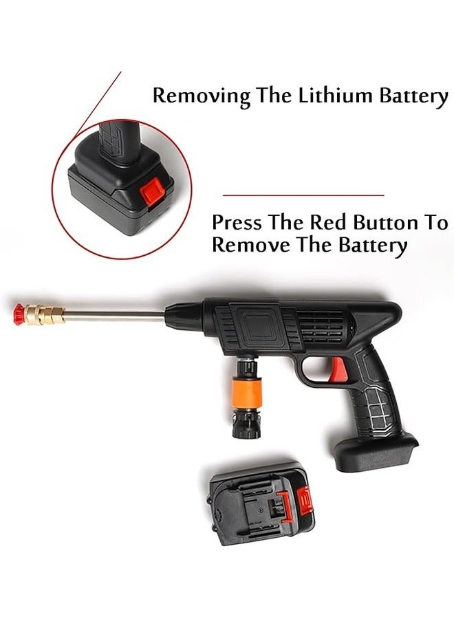 Portable Wireless High Pressure Car Wash Water Gun - Image 4