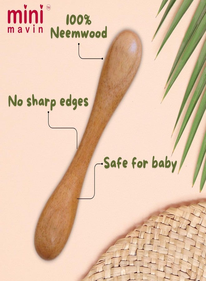 MINI MAVIN Minimavin Neem Wood Teether for Babies (0-12 Months) - Natural Wooden Teething Toy & Rattle | BPA Free Gum Relief & Easy Grip | Safe Baby Toys for Infants 3-6 to 6-12 Months (Koala Rattle_baby panda_Ring_Dumbell) - Set of 4) - Image 4