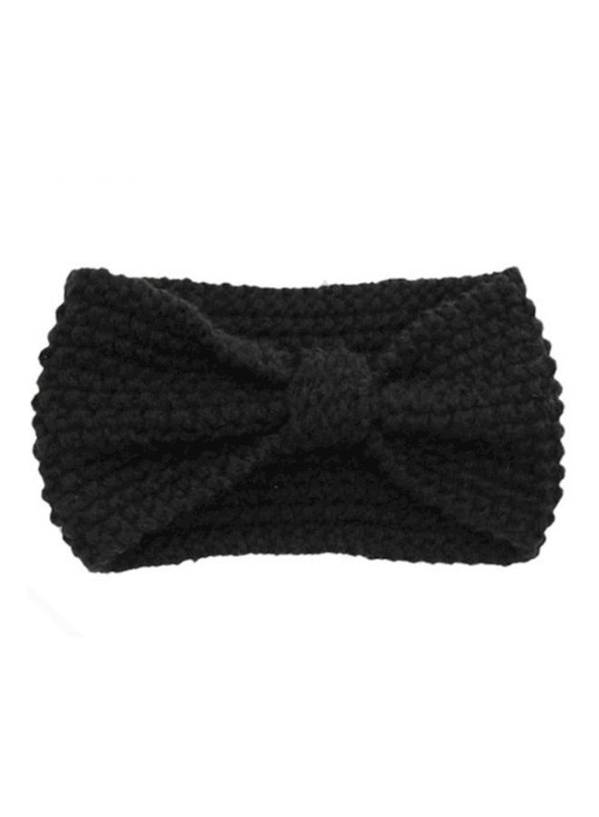 NIBEMINENT Woolen Head Band Black