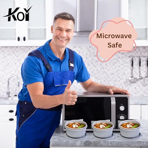 KOI TiffinPro Stainless Steel Tiffen Box for Office Set | Microwave Safe & Leakproof | Office Lunch Box | Insulated Bag, 2 Containers 450ml, Oval Container 400ml & Stainless Steel Spoon | Black - Image 5