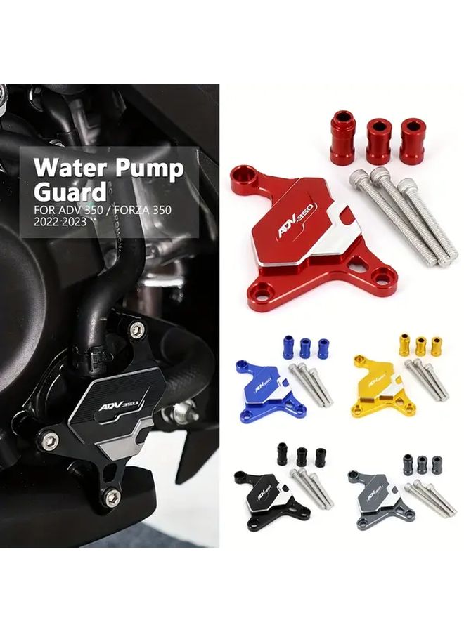 Red Aluminum Motorcycle Water Pump Cover Frame Protection Tank Protector For Honda ADV 350 Forza 350 2022 2023 - Image 1