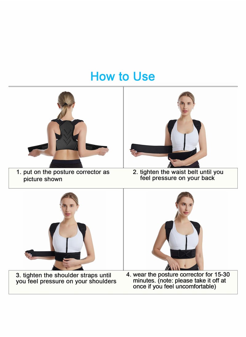 KASTWAVE - Posture Corrector for Women and Men, Adjustable Breathable Back Support Straightener - Image 1