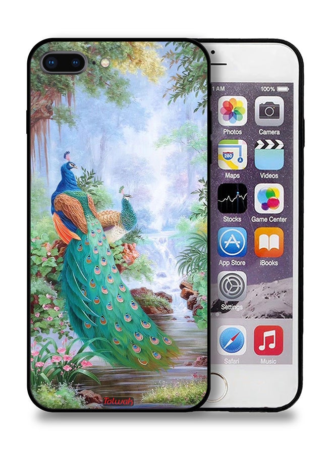 Tolwak Apple iPhone 8 Plus Protective Case Peacocks - Image 1