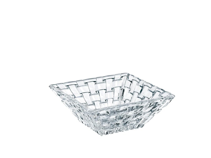 Nachtmann Bossa Nova Crystal Square Bowl Set 100ml12cm Set of 2 Clear - Image 1