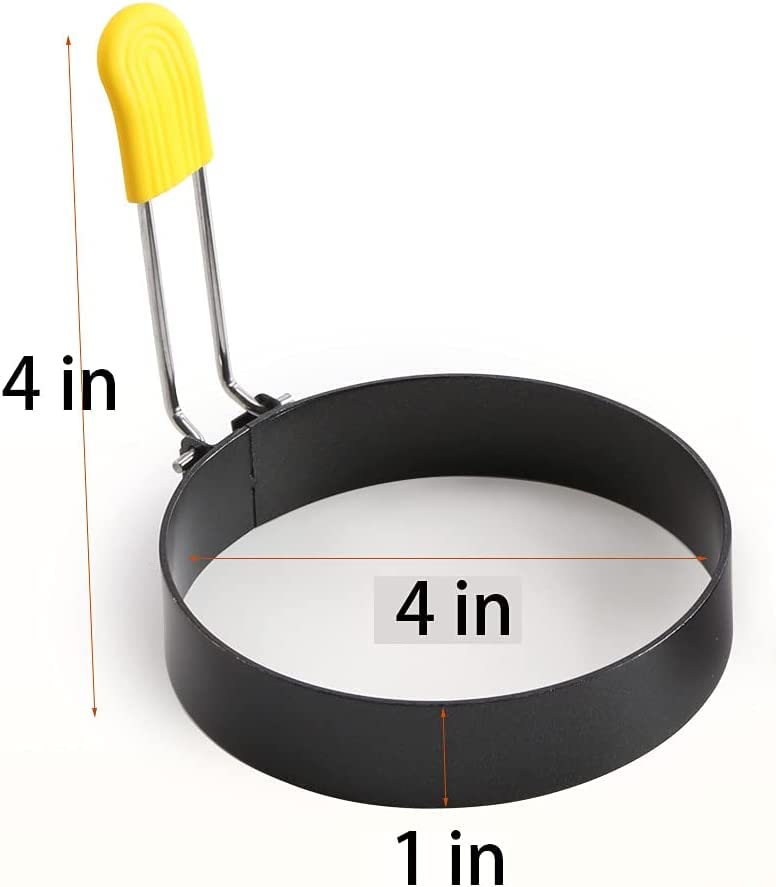 RoarCraft Egg Rings for Frying Eggs and Egg McMuffins, Egg Mold for Breakfast Sandwiches, Egg Rings for Griddle, Egg Circle Mold, Round Egg Shaper Mold - Image 5