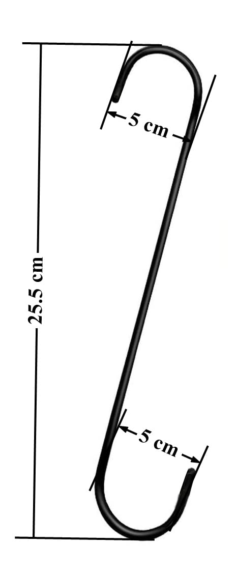 Plantex Steel 10 Inch Hooks For Hanging Plants/Extension Hook For Hanging Plant/Tree Branch/Bird Feeder/Pots Indoor/Outdoor - S Hook (Pack Of 20) - Image 4