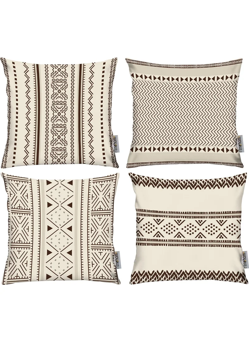 Ritmo Home Scandinavian 4-Piece Throw Pillow Case