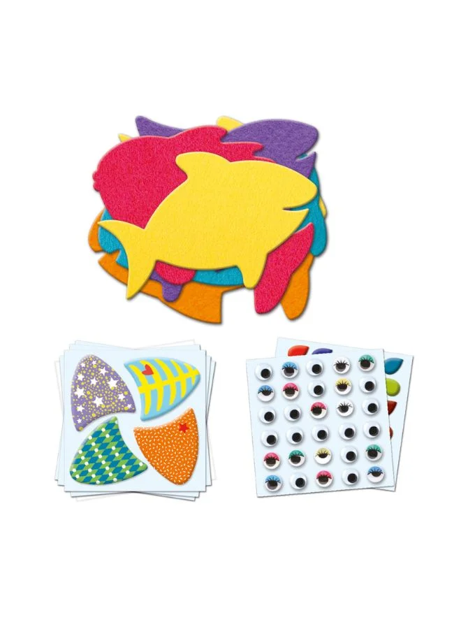 DJECO I Love Fish Create With Stickers