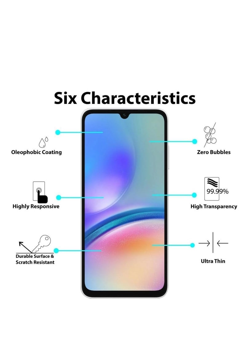 Generic - (Oppo A60 4G) Glass Screen Protector HD Clear Anti Shock with Metal Frame black - Image 1