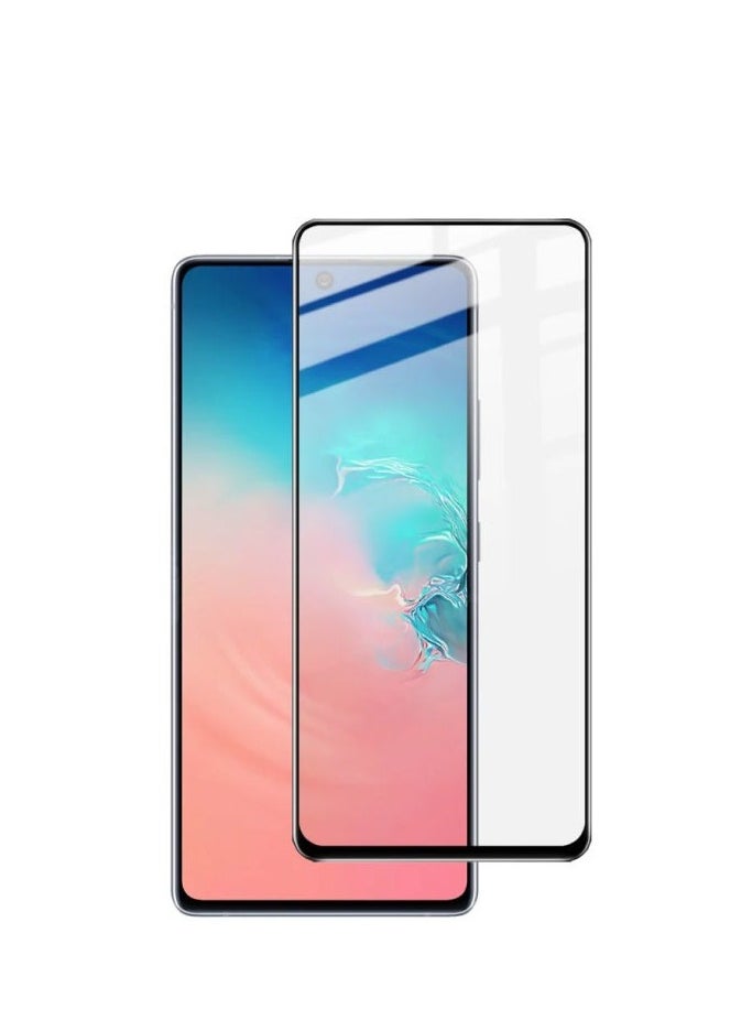 Generic - (Oppo A60 4G) Glass Screen Protector HD Clear Anti Shock with Metal Frame black - Image 1