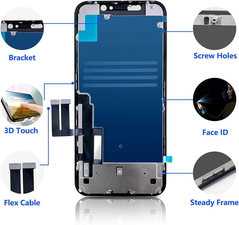 Diykitpl iPhone 11 Screen Replacement 6.1 Inch LCD Digitizer with Repair Tools Kit - Image 3