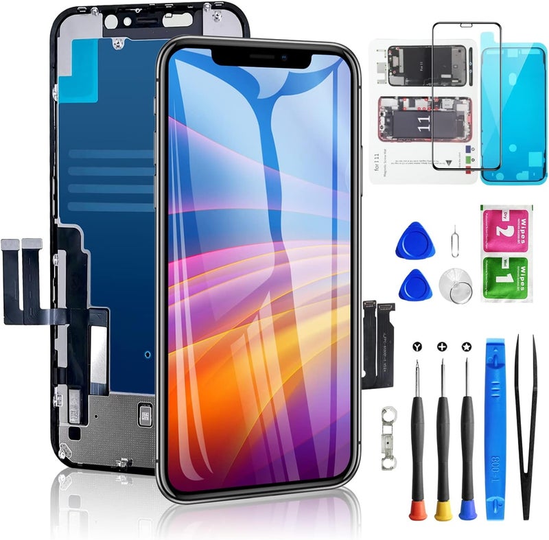 Diykitpl iPhone 11 Screen Replacement 6.1 Inch LCD Digitizer with Repair Tools Kit - Image 1
