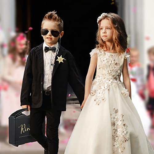 YOTNUS Ring Box Bearer Security Wedding Set Gifts Sun Glasses,Ring Box Security Badge and EarPiece (Set 1) - Image 4