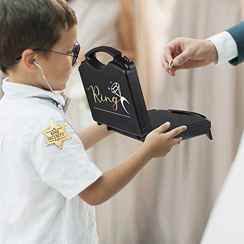 YOTNUS Ring Box Bearer Security Wedding Set Gifts Sun Glasses,Ring Box Security Badge and EarPiece (Set 1) - Image 3