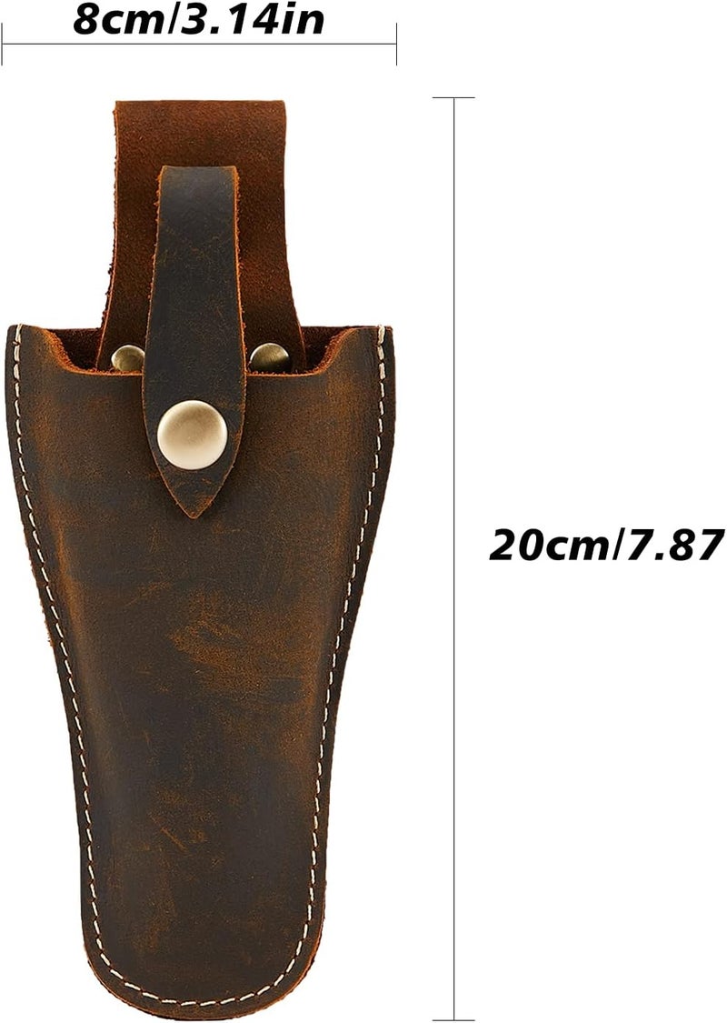 Hersent Plier Holder for Belt, Durable Leather Sheath Pouch Holder Gardening Tools Holster Belt Case for Garden Pruning Pliers Shears Scissors or Knife,Tools Gifts for Men Dad Husband Boyfriend - Image 1