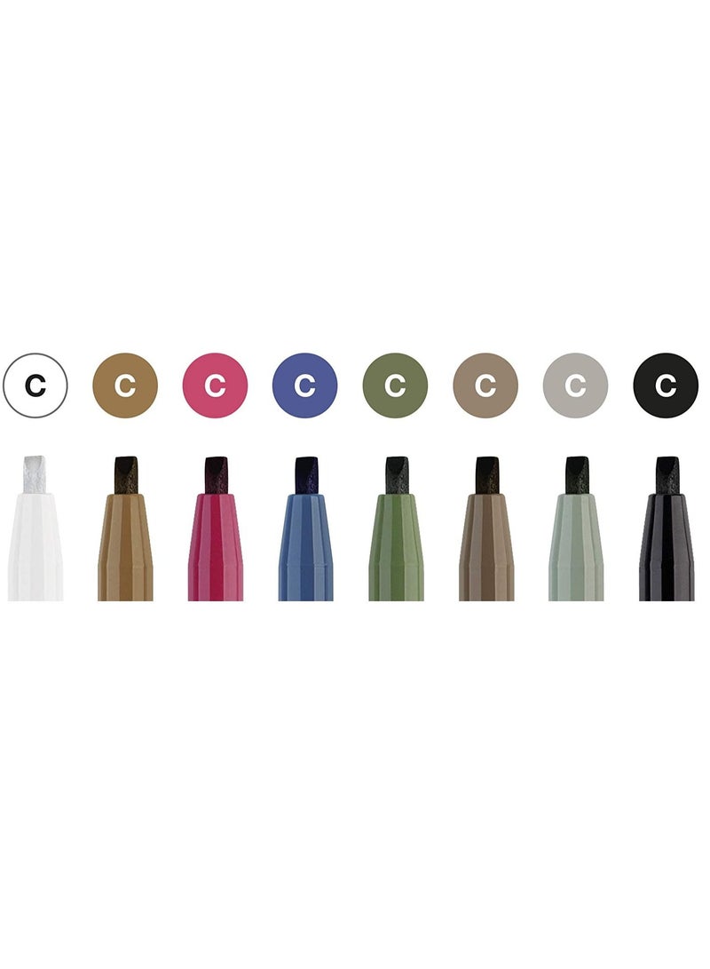 FABER-CASTELL قلم خط عربي متعدد الألوان 8 قطع من بيت - Image 2