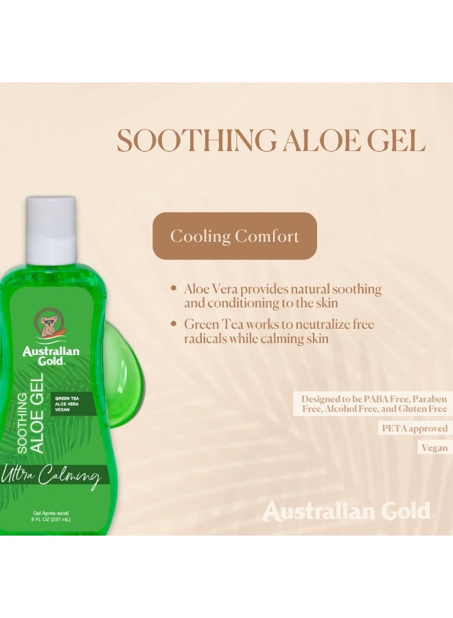 Australian Gold Australian Gold Soothing Aloe Vera After Sun Gel -Relieves Sunburn Pain and Hot & Itchy Skin, Soothing Aloe After Sun Gel, 8 Fl Oz (A70623-1) - Image 2