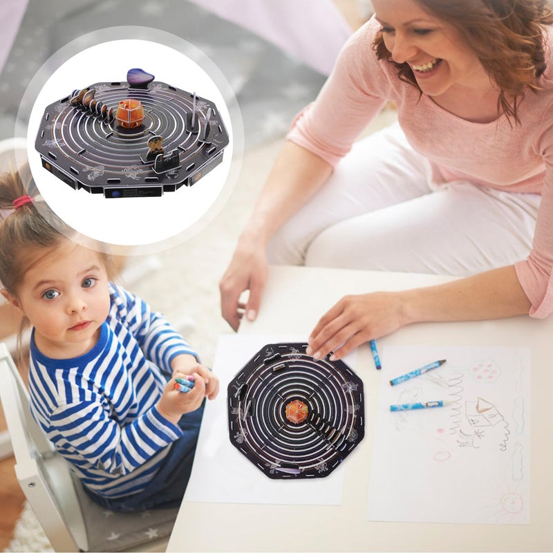 مجموعة تجميع DIY لنظام الطاقة الشمسية نموذج ألغاز الكواكب التعليمية لعبة تعليمية علمية آمنة المواد - Image 4