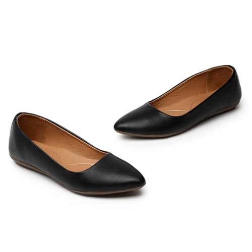 YUKI Comfortable Slip-On Belly Flats Stylish, Lightweight, Casual & Formal Wear Belly for Women Black - Image 4
