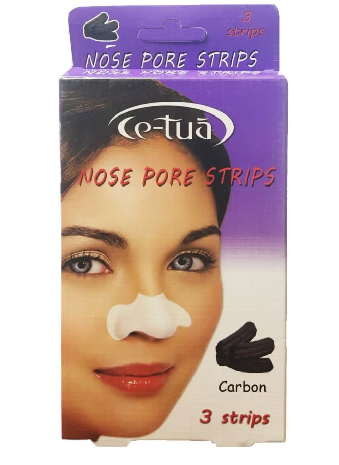 Ce-tua Nose Pore Strips Carbon Flavor - 3 Strips 