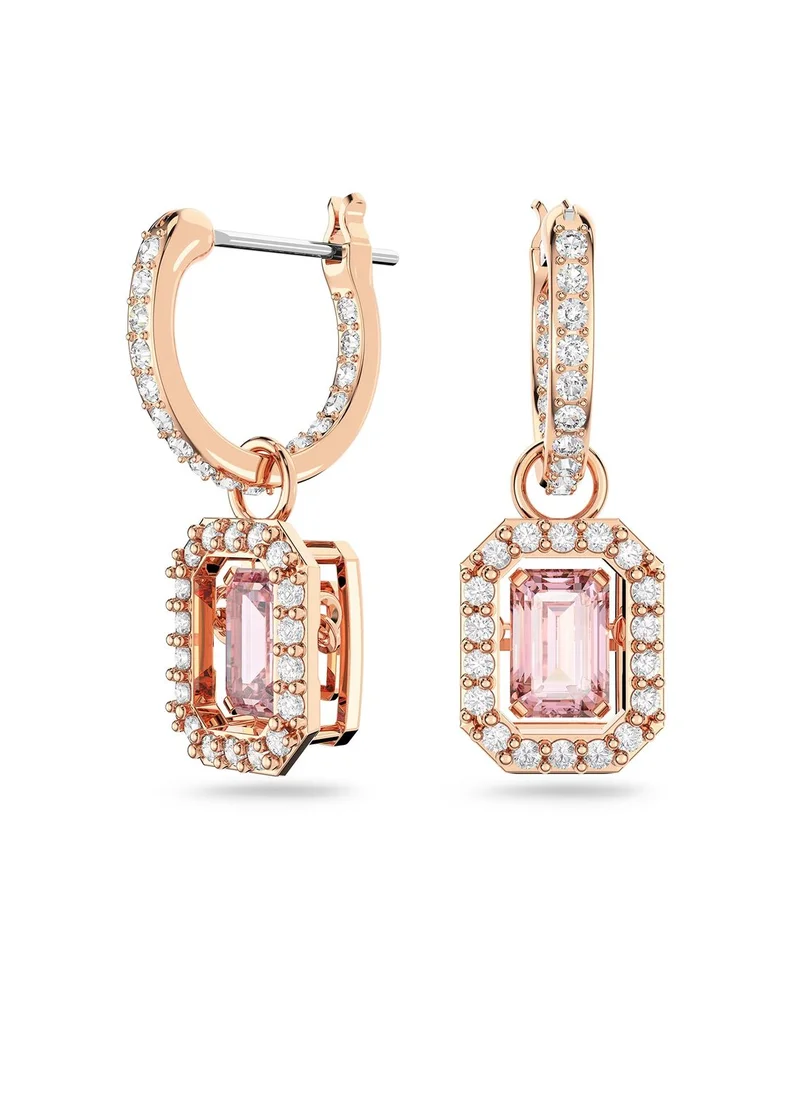 SWAROVSKI Millenia Famor Rose-Gold Tone Plated Drop Earrings