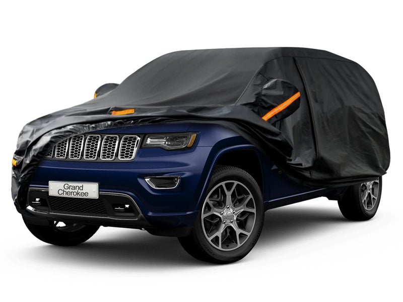 Kayme 7 Layers SUV Car Cover Custom Fit for Jeep Grand Cherokee 20102025 Waterproof All Weather for Automobiles Outdoor Full Cover Rain Sun UV Protection