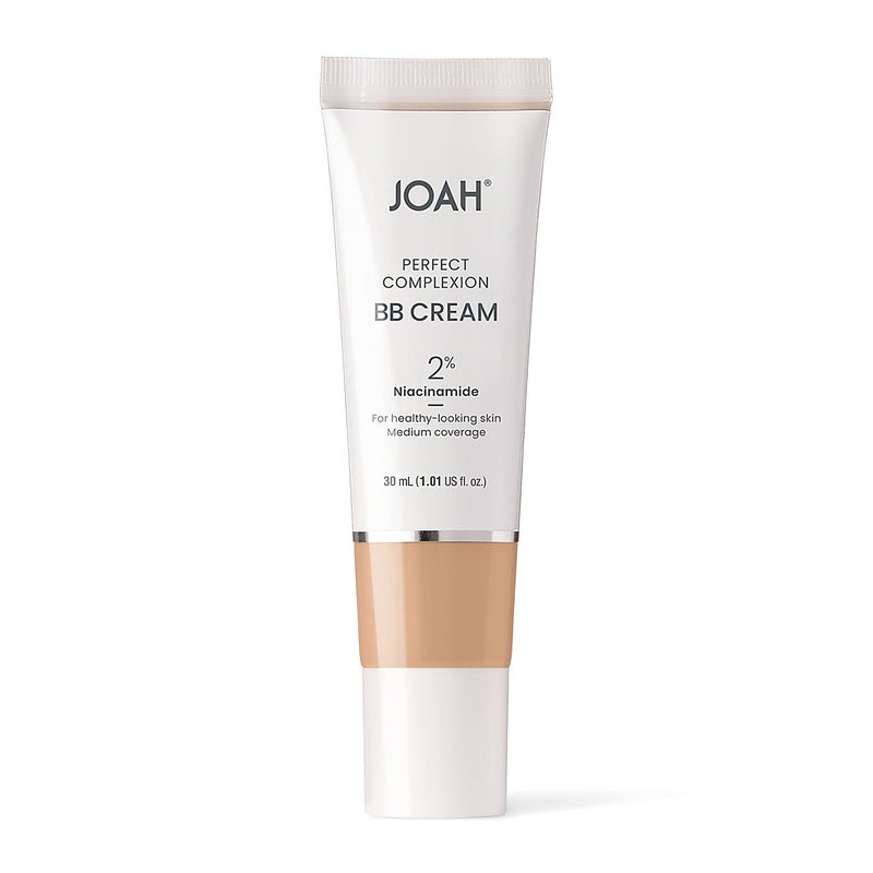 JOAH Perfect Complexion BB Cream with Hyaluronic Acid and Niaciminade, Korean Makeup with Medium Buildable Coverage, Evens Skin Tone, Lightweight, Semi Matte Finish, Tan with Neutral Undertones (Light with Cool Undertones) - Image 2