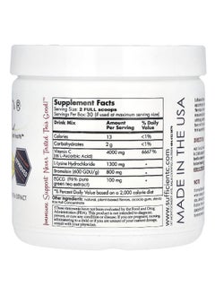 Sufficient-C Sufficient C, High Dosed Immune-Ade Drink Mix, Lemon Peach, 250 g  - Image 2