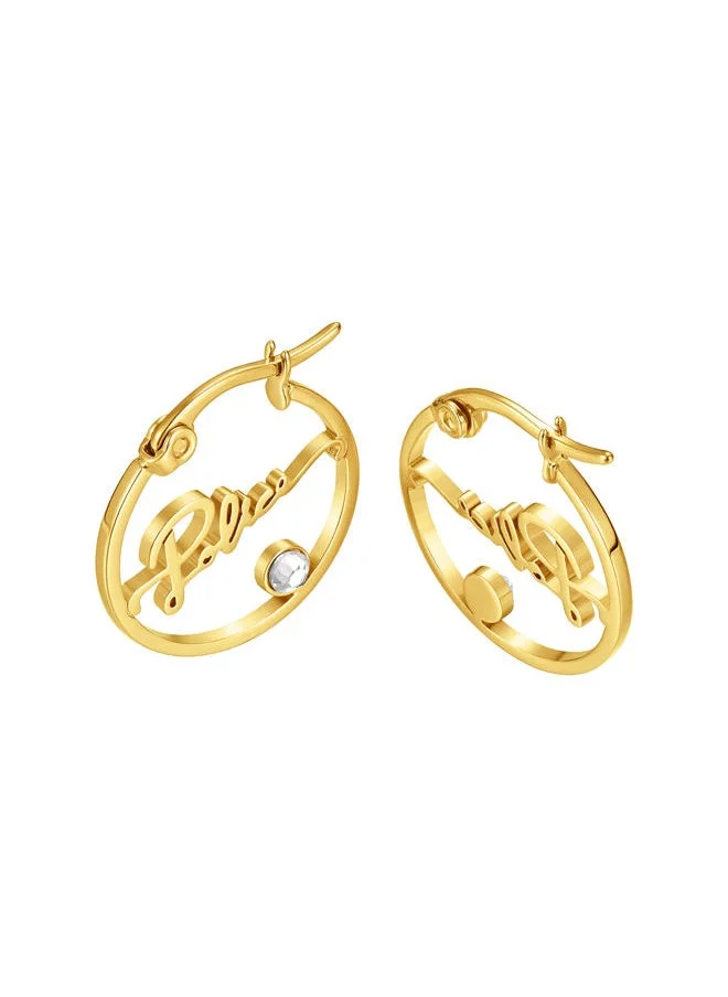 بوليس Petite Earrings for Women Rose Gold Plating with  scriptPEJLE0002603