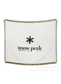 Generic Bohemian Picnic Camp Blanket Decorative Mat White snow 