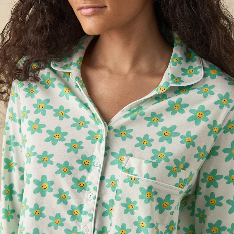 Splash FAV Floral Print Shirt and Pyjama Set