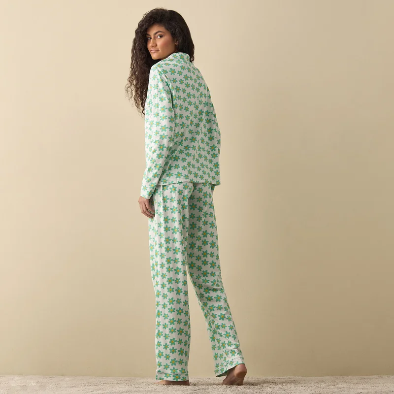 Splash FAV Floral Print Shirt and Pyjama Set
