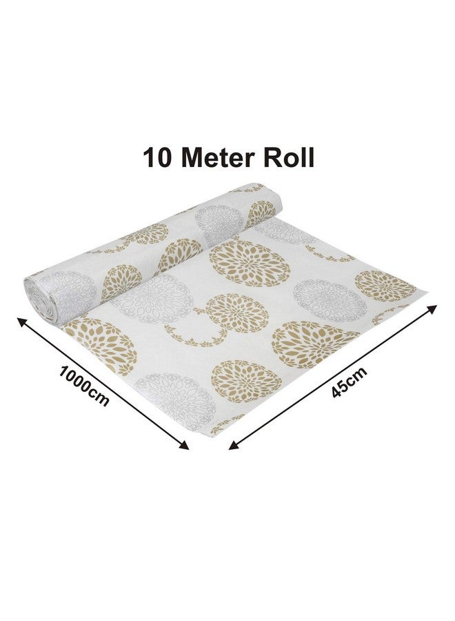 Kuber Industries Kitchen Drawer/Cabinet Shelf Mat | Rose Design with PVC Material | Adjustable Size 10 Mtr Roll (Multi), Polyvinyl Chloride | Functional and Decorative Shelf Liner - Image 5