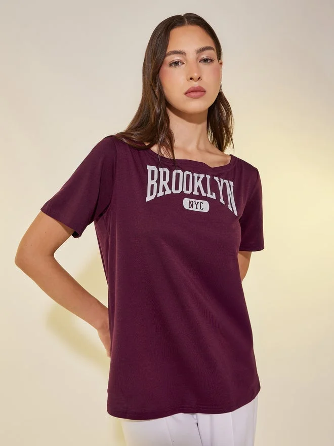 Take Two Take Two Graphic Printed Short Sleeve Oversized T-Shirt