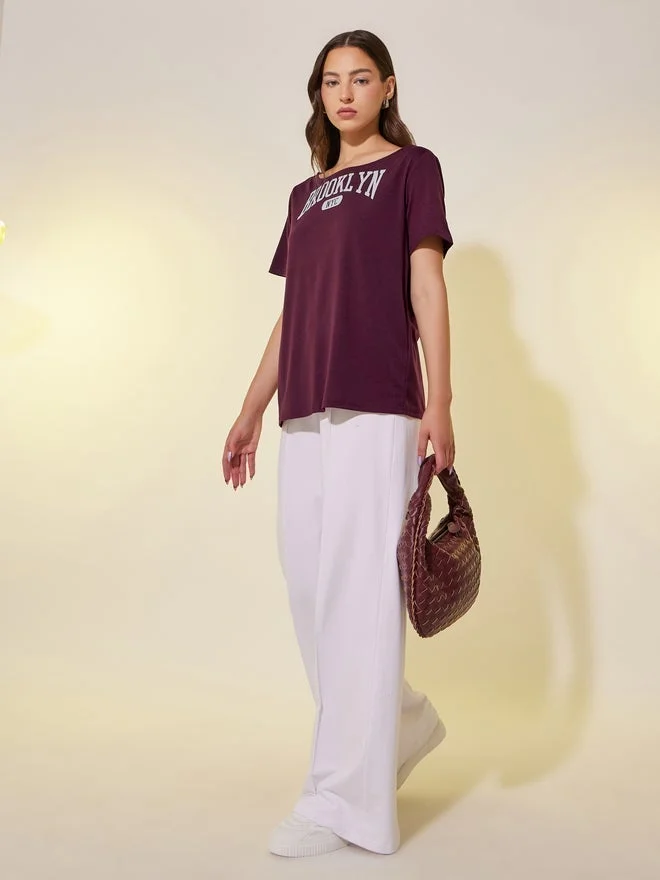 Take Two Take Two Graphic Printed Short Sleeve Oversized T-Shirt