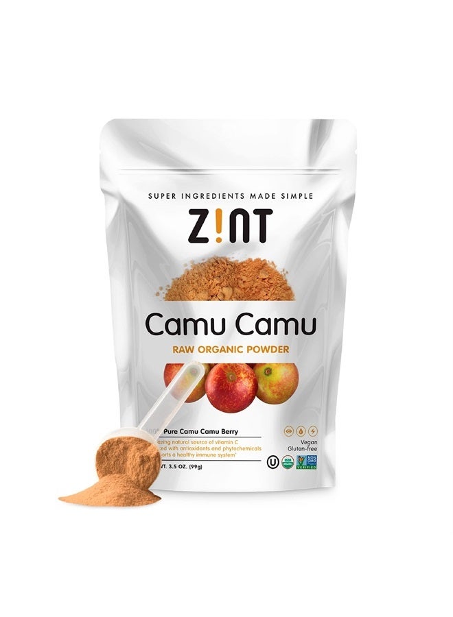 Zint Camu Camu Powder Organic | Superfood Powder | Organic Fruit Ingredient | Antioxidants Source Perfect for Smoothies, Juices, Ice Creams | Non-GMO, Gluten-Free, Kosher | 3.5 oz - Image 1