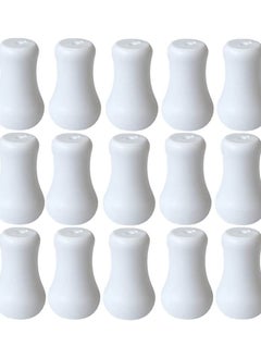 30pcs White Plastic Cord Tassel Window Blind Cord Knobs Drops Pull End for Roman Shades Curtain Crafts Drawstring Tassels