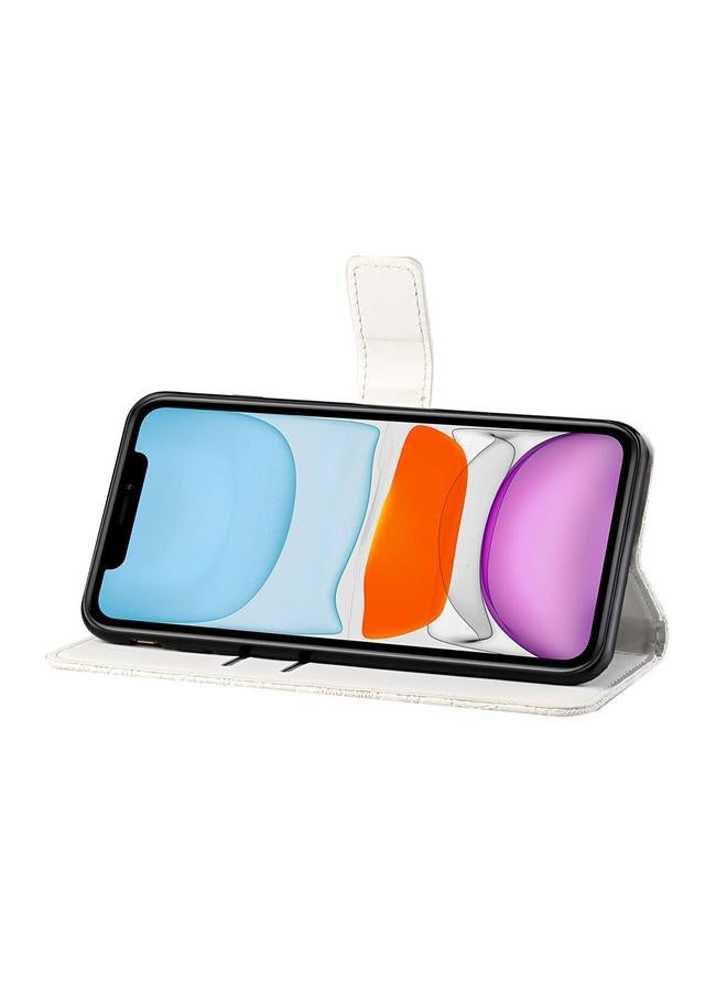 Zaboon Case For iPhone 12 Ethnic Style Embossed Pattern Horizontal Flip Leather Case with Holder & Card Slots & Wallet & Lanyard - Image 5