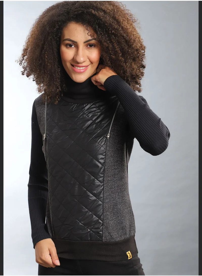 Campus Sutra High Neck Jacket