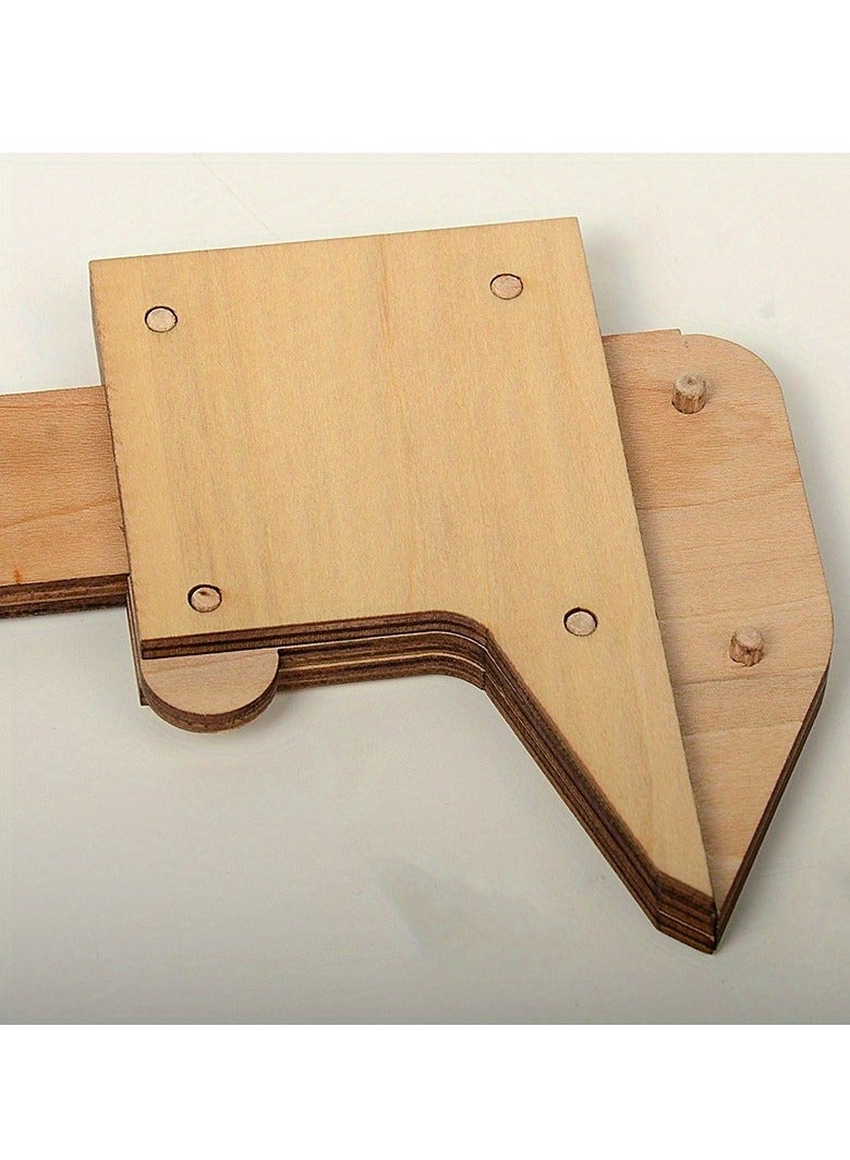 1pc Wooden Vernier Caliper, 0-150mm/0-6in Dual Scale, Inch/Metric, Precision Measuring Tool For Craftsmanship  DIY Projects - Image 4