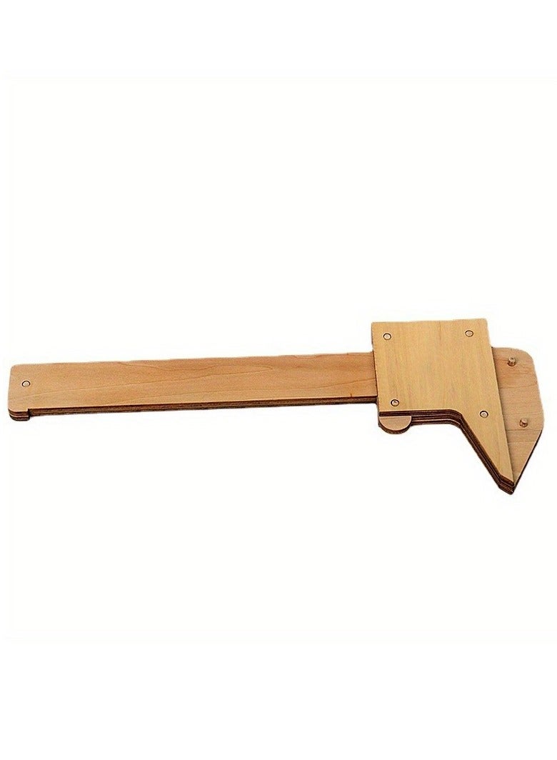 1pc Wooden Vernier Caliper, 0-150mm/0-6in Dual Scale, Inch/Metric, Precision Measuring Tool For Craftsmanship  DIY Projects - Image 5