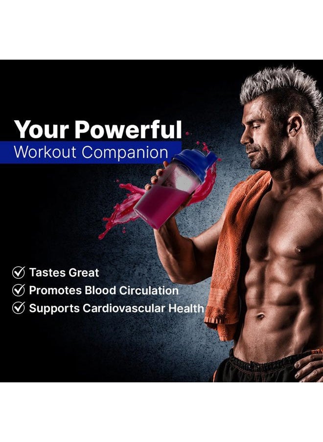 L-ARGININE PRO - L-arginine Supplement Drink Mix Powder | 5,500mg of L-arginine Plus 1,100mg L-Citrulline (Grape Berry, 1 Jar) - Image 1