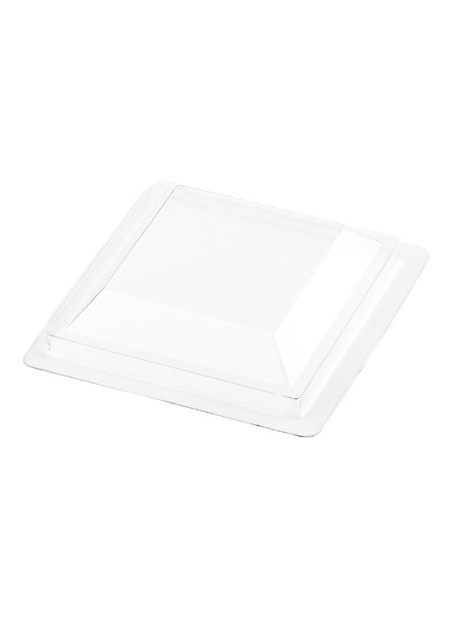 Restaurantware LIDS ONLY: 1.8 Inch Bonito Dessert Cup Lids, 100 Plastic Lids For Bonito Appetizer Cups - Cups Sold Separately, Snug Fit, Clear Plastic Dessert Shooter Plastic Lids, Secure Fit - Image 1