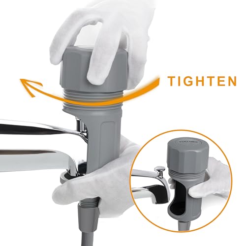 YOO.MEE Pets Shower Attachment, Quick Connect on Tub Spout w/Front Diverter, Ideal for Washing Pets and Cleaning Tub, Portable and Convenience - Image 5