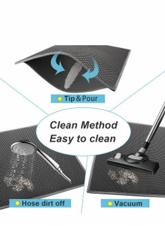 Excefore Cat Litter Mat Litter Trapping Mat,Honeycomb Double Layer Design Waterproof Urine Proof Trapper Mat for Litter Boxes, Large Size Easy Clean Scatter Control, 24” X 18”  - Image 4