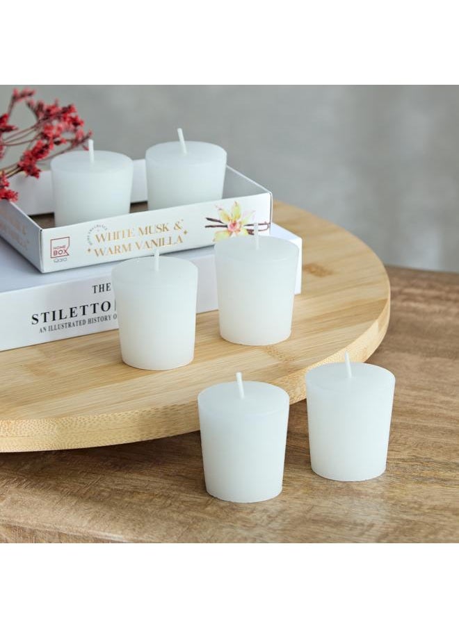 6 Piece White Musk And Warm Vanilla Votive Candle 48 Gm - pzsku/ZD9F53DDA569DD08604E2Z/45/_/1720282237/f7923778-491e-46be-a14b-f9a0298027a1