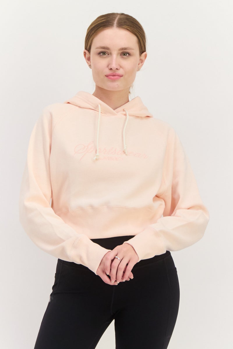 PUMA Women Sportswear Fit Long Sleeves Outdoor Hoodies, Light Pink - Image 1